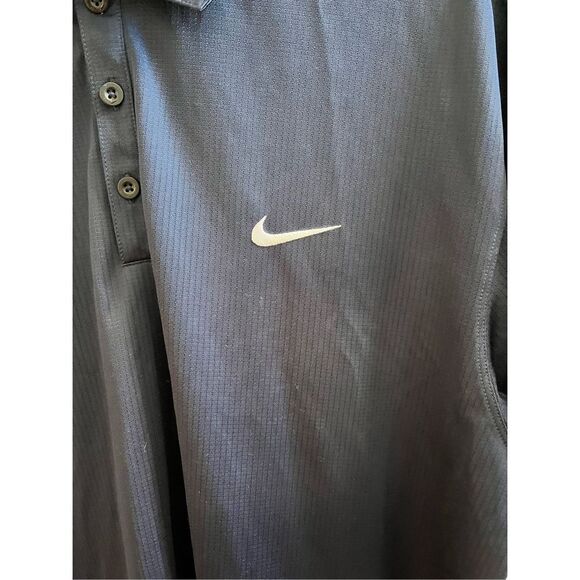 Nike Golf Blue Moisture Wick Polo Shirt sz XL EUC - Picture 3 of 7
